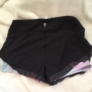 Black and purple ivivva shorts size 14